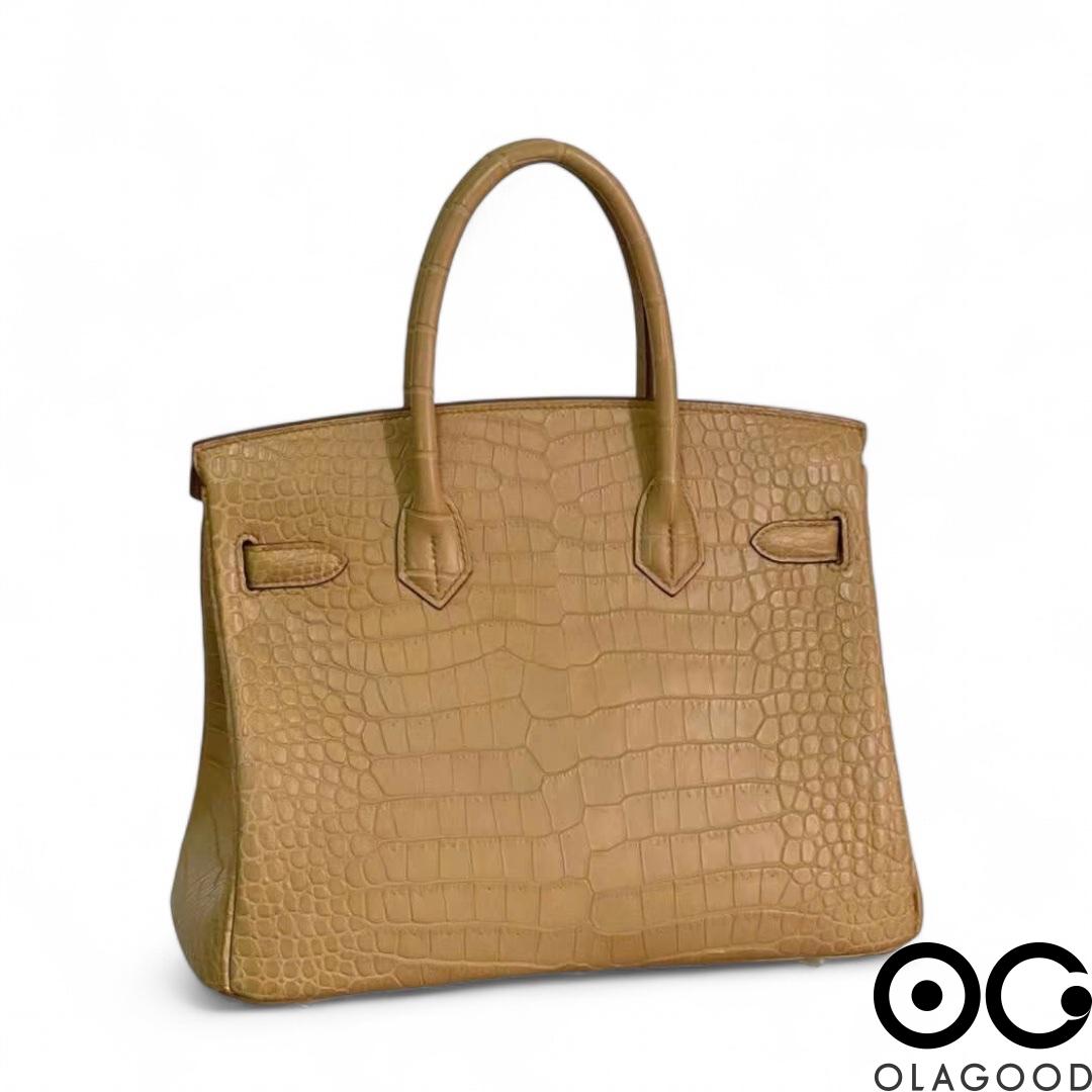Túi HMBK 30 da cá sấu porosus - TXN02106 - Hình ảnh 3