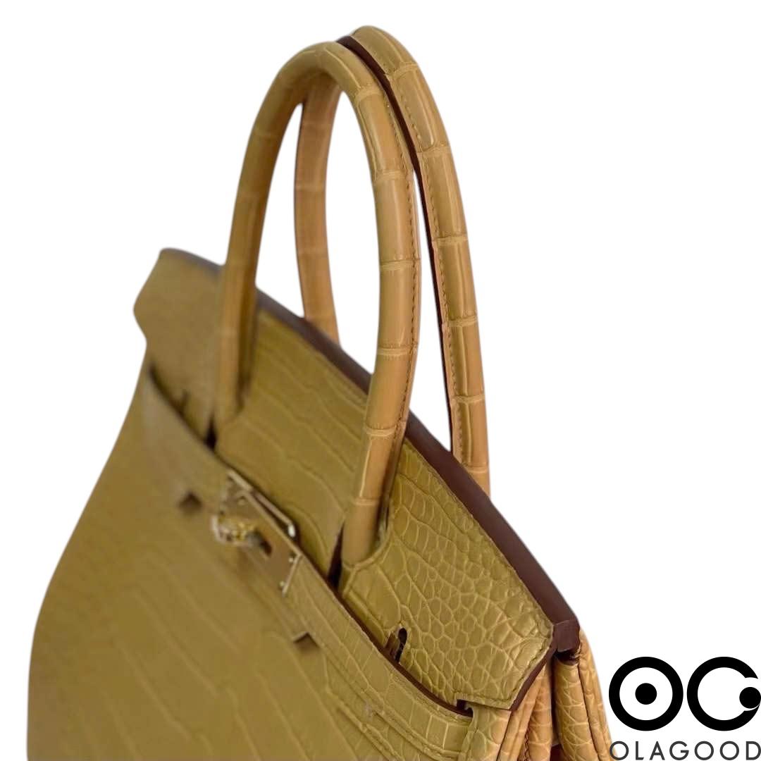 Túi HMBK 30 da cá sấu porosus - TXN02106 - Hình ảnh 10