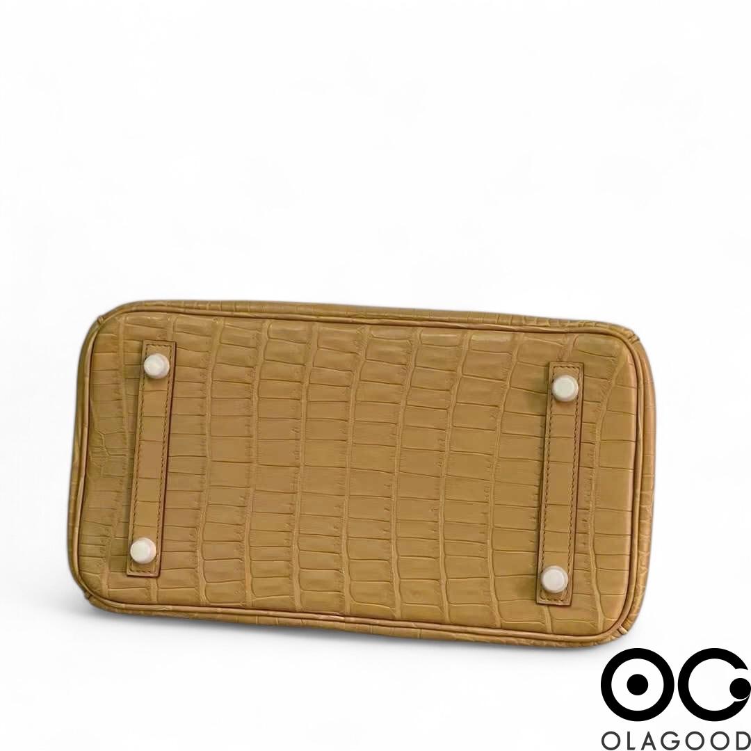 Túi HMBK 30 da cá sấu porosus - TXN02106 - Hình ảnh 6