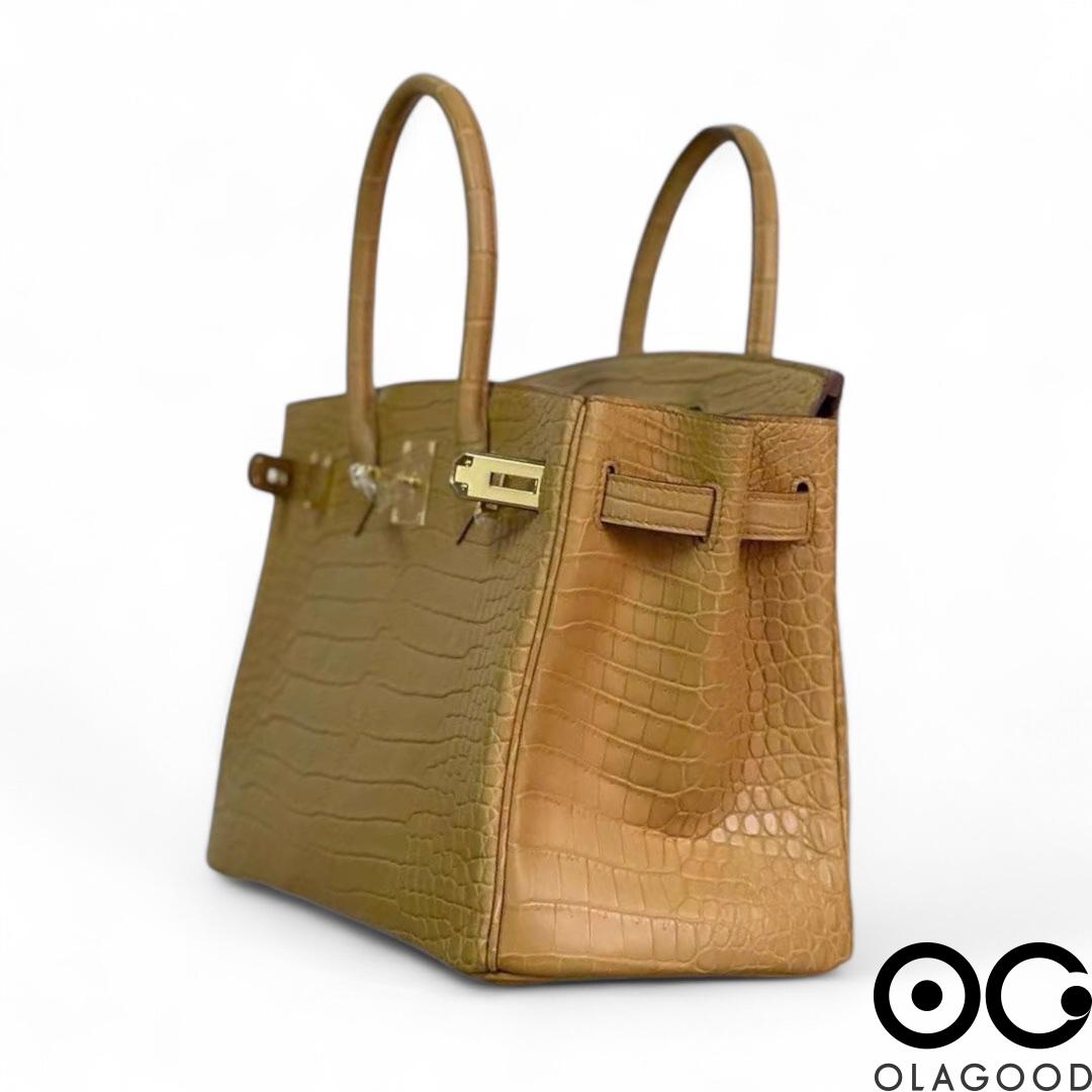 Túi HMBK 30 da cá sấu porosus - TXN02106 - Hình ảnh 8