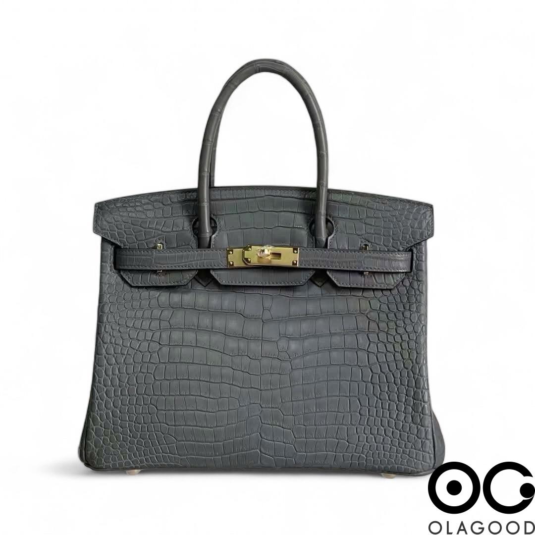 Túi xách HMBK 30 da cá sấu porosus - TXN02110S