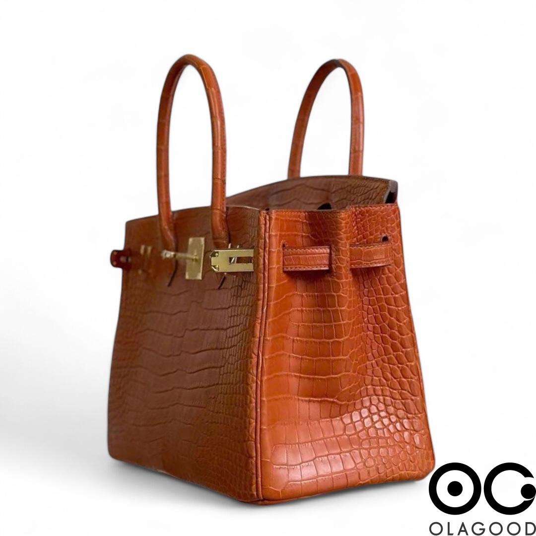 Túi xách nữ HMBK size 30 da cá sấu porosus - TXN02104S - Hình ảnh 7