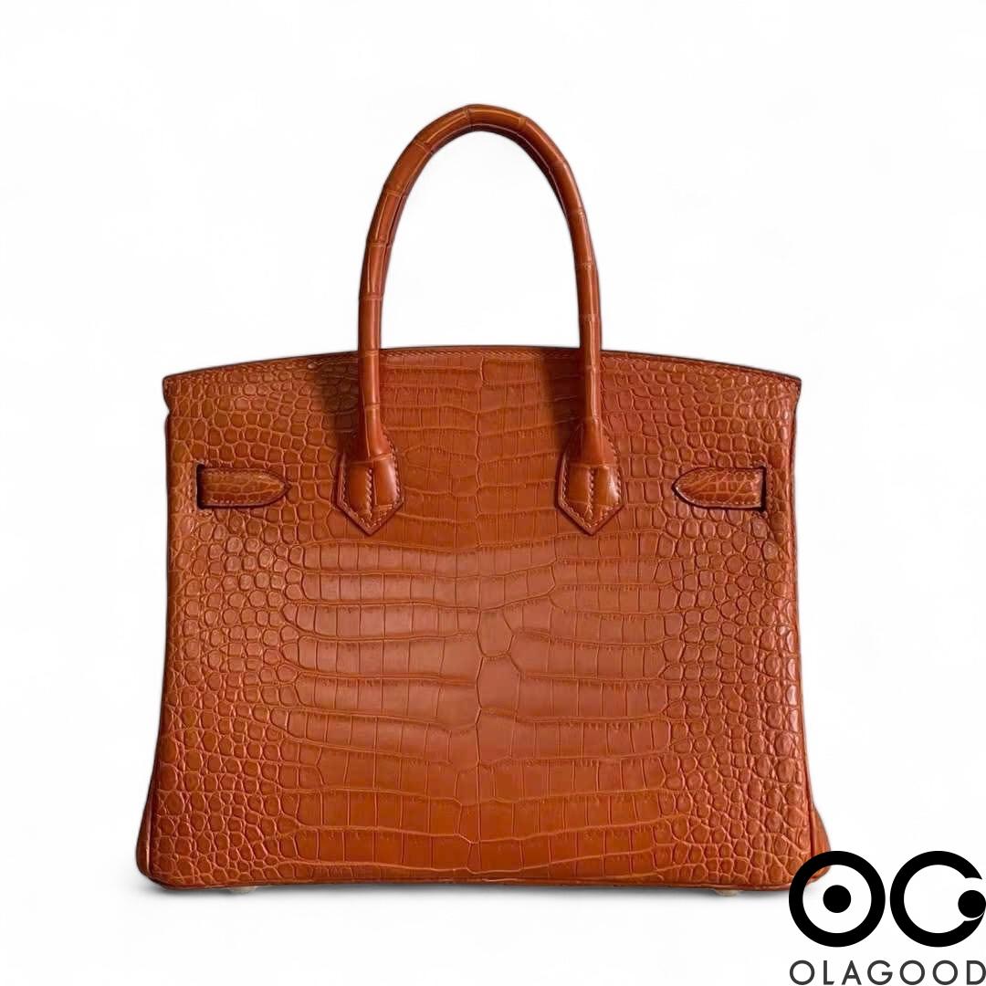 Túi xách nữ HMBK size 30 da cá sấu porosus - TXN02104S - Hình ảnh 3