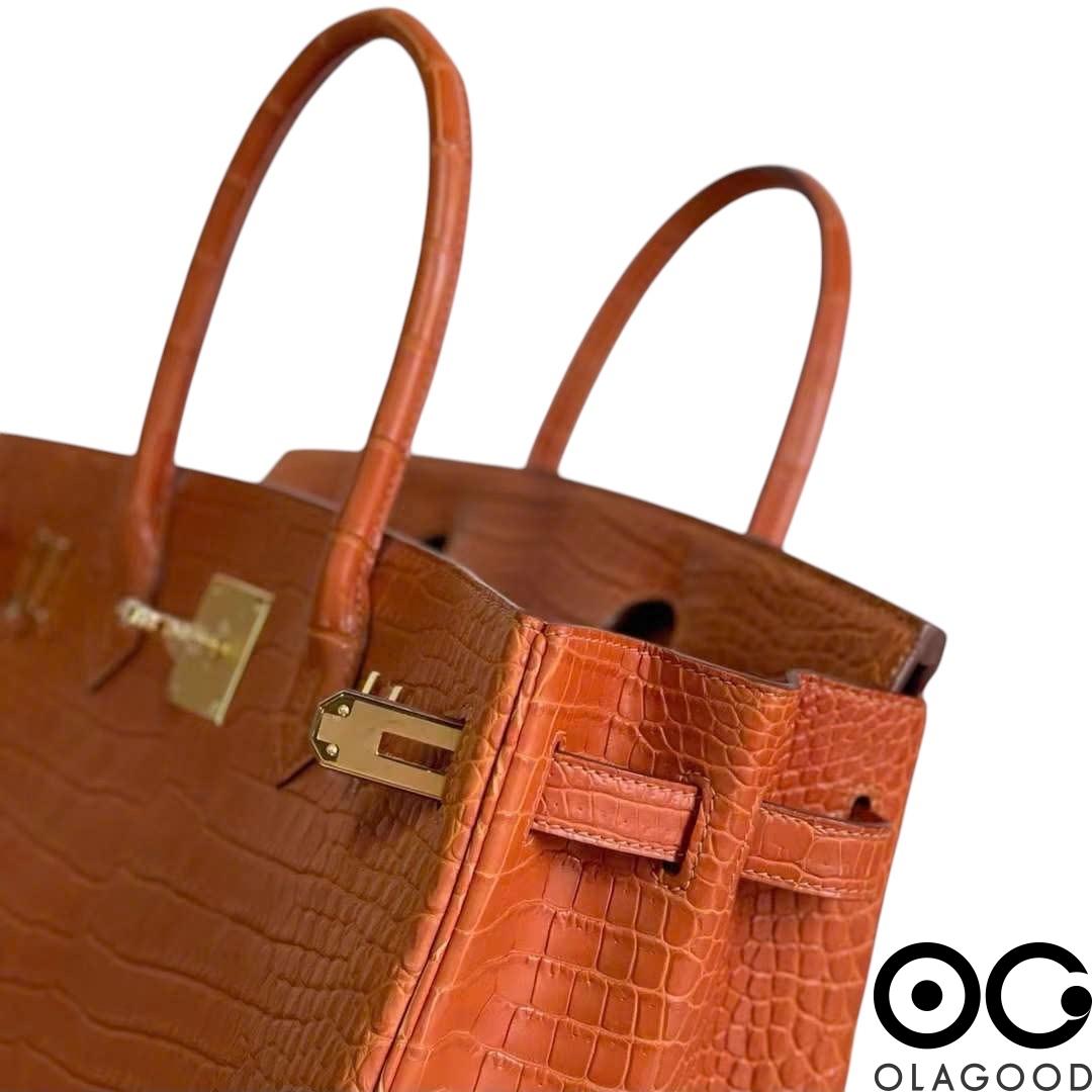 Túi xách nữ HMBK size 30 da cá sấu porosus - TXN02104S - Hình ảnh 9