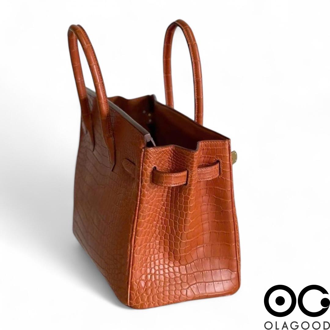 Túi xách nữ HMBK size 30 da cá sấu porosus - TXN02104S - Hình ảnh 8