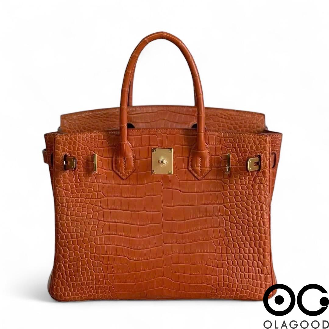 Túi xách nữ HMBK size 30 da cá sấu porosus - TXN02104S - Hình ảnh 4