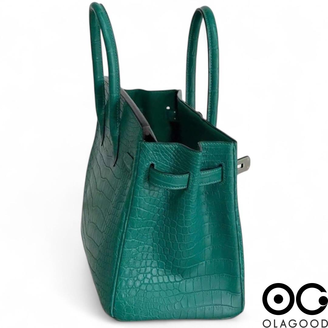 Túi xách nữ BKHM da cá sấu porosus - TXN02101S - Hình ảnh 7