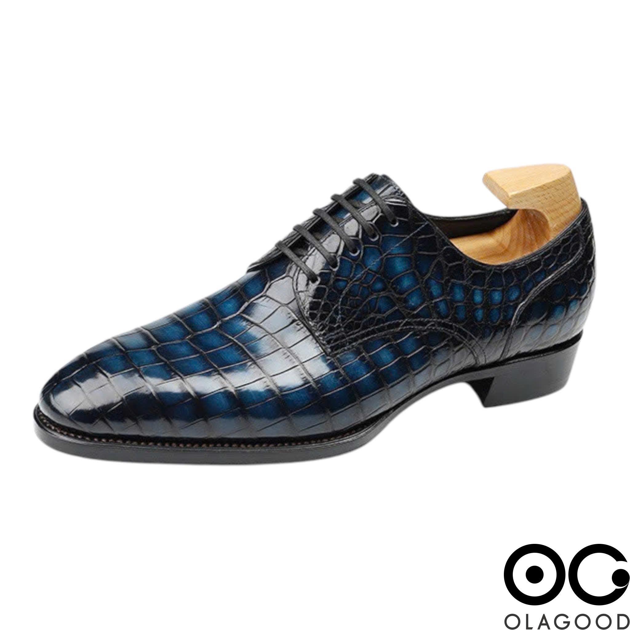 Giày nam goodyear handmade cá sấu - GGP0114S