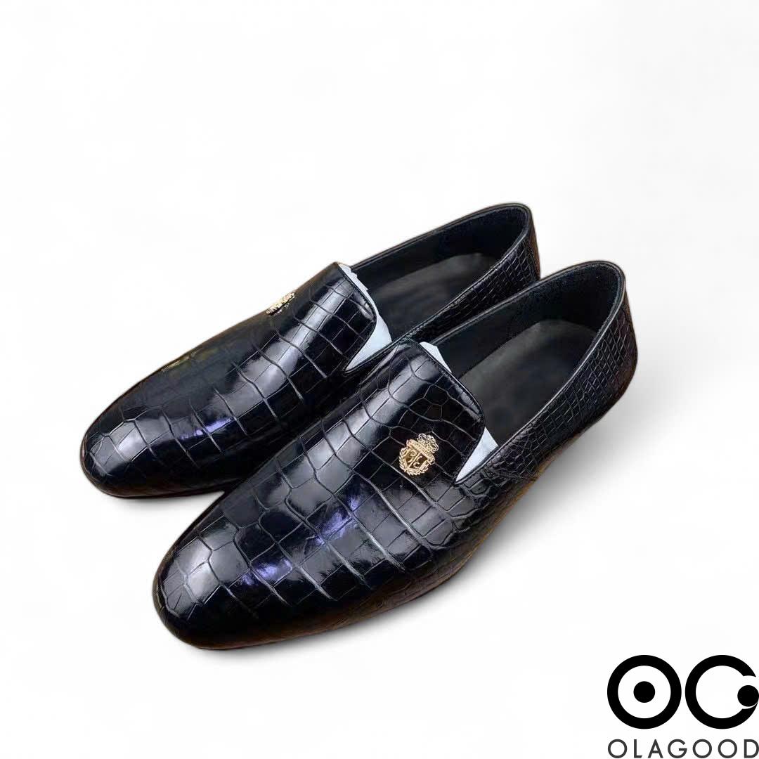 Giày nam da bụng cá sấu - GL0118S