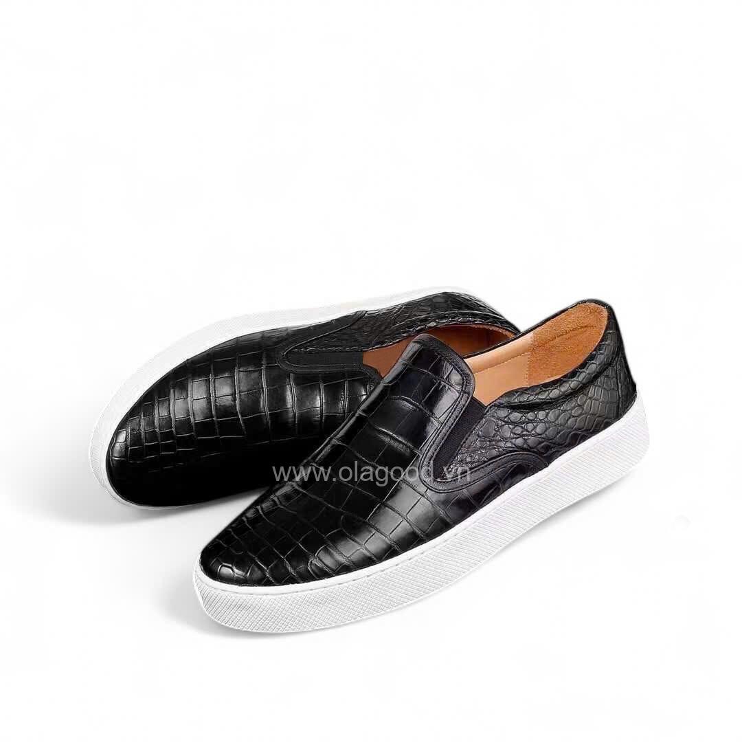 Giày thể thao da cá sấu nhập khẩu - GTT0120 - Hình ảnh 4