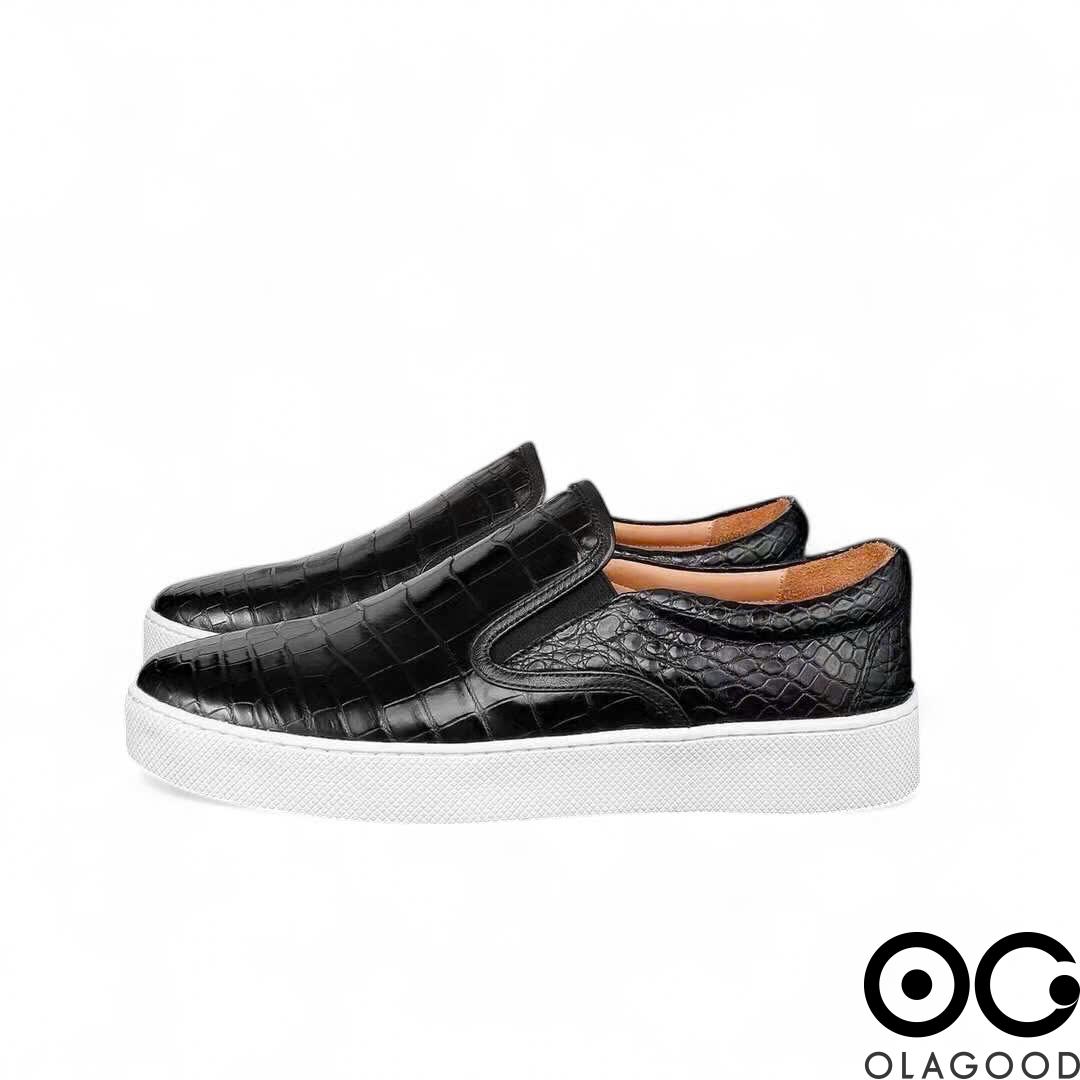 Giày thể thao da cá sấu nhập khẩu - GTT0120 - Hình ảnh 5