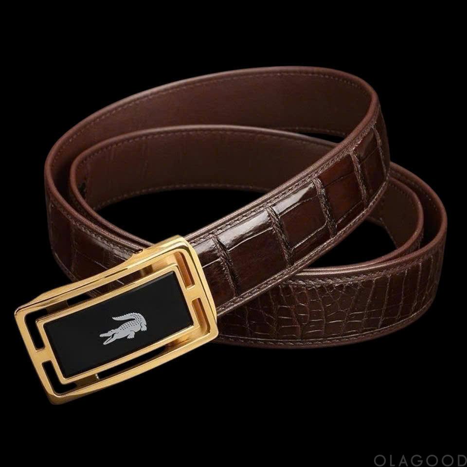 Thắt lưng da cá sấu cao cấp chính hãng giá rẻ - TLN015S - Hình ảnh 8