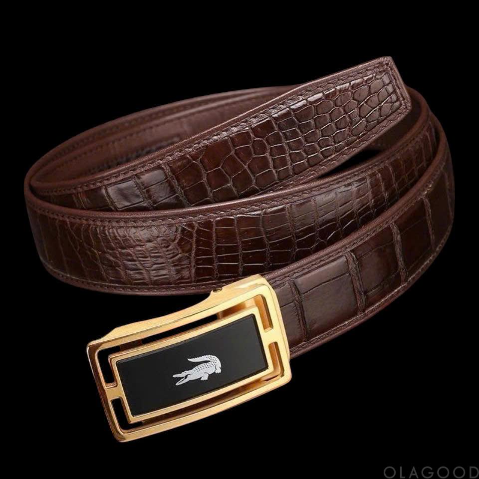 Thắt lưng da cá sấu cao cấp chính hãng giá rẻ - TLN015S - Hình ảnh 9