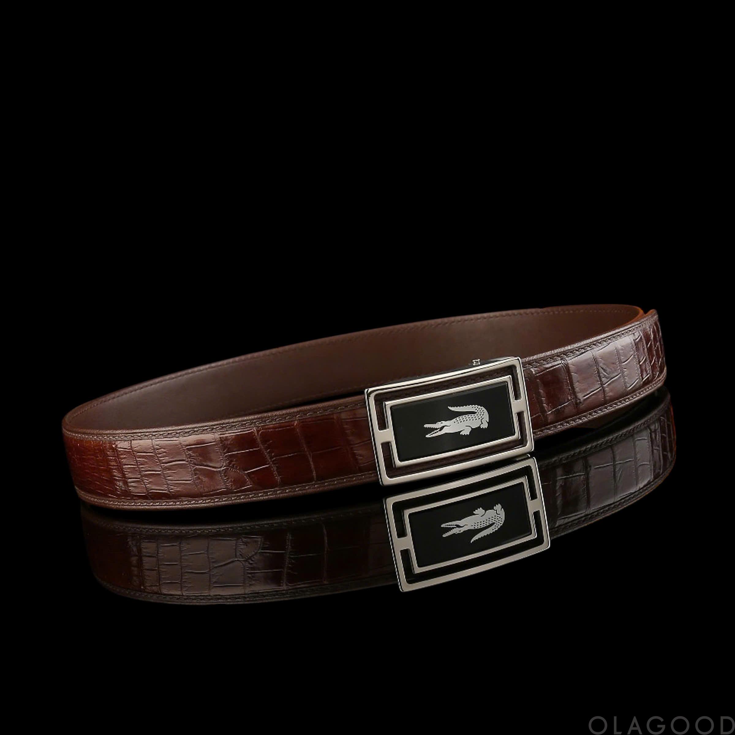 Thắt lưng da cá sấu cao cấp chính hãng giá rẻ - TLN015S - Hình ảnh 11