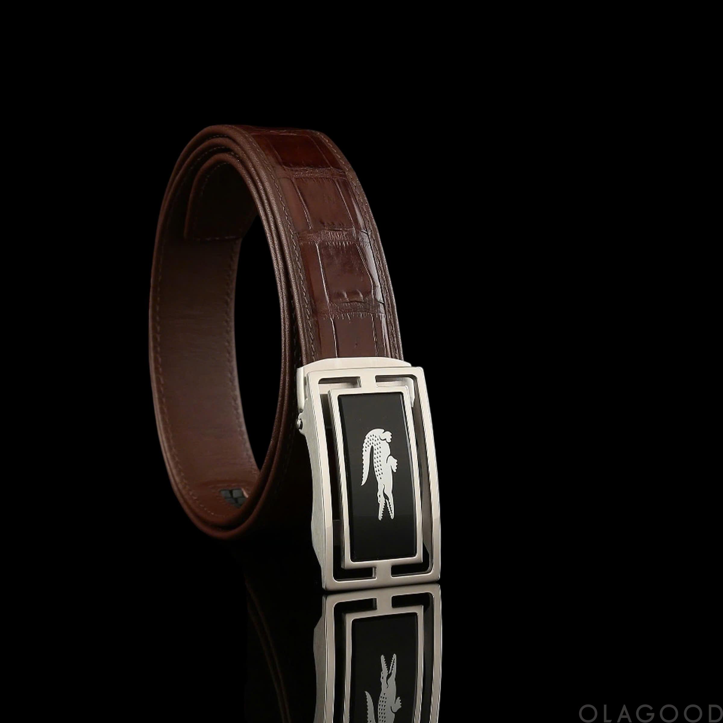 Thắt lưng da cá sấu cao cấp chính hãng giá rẻ - TLN015S - Hình ảnh 6