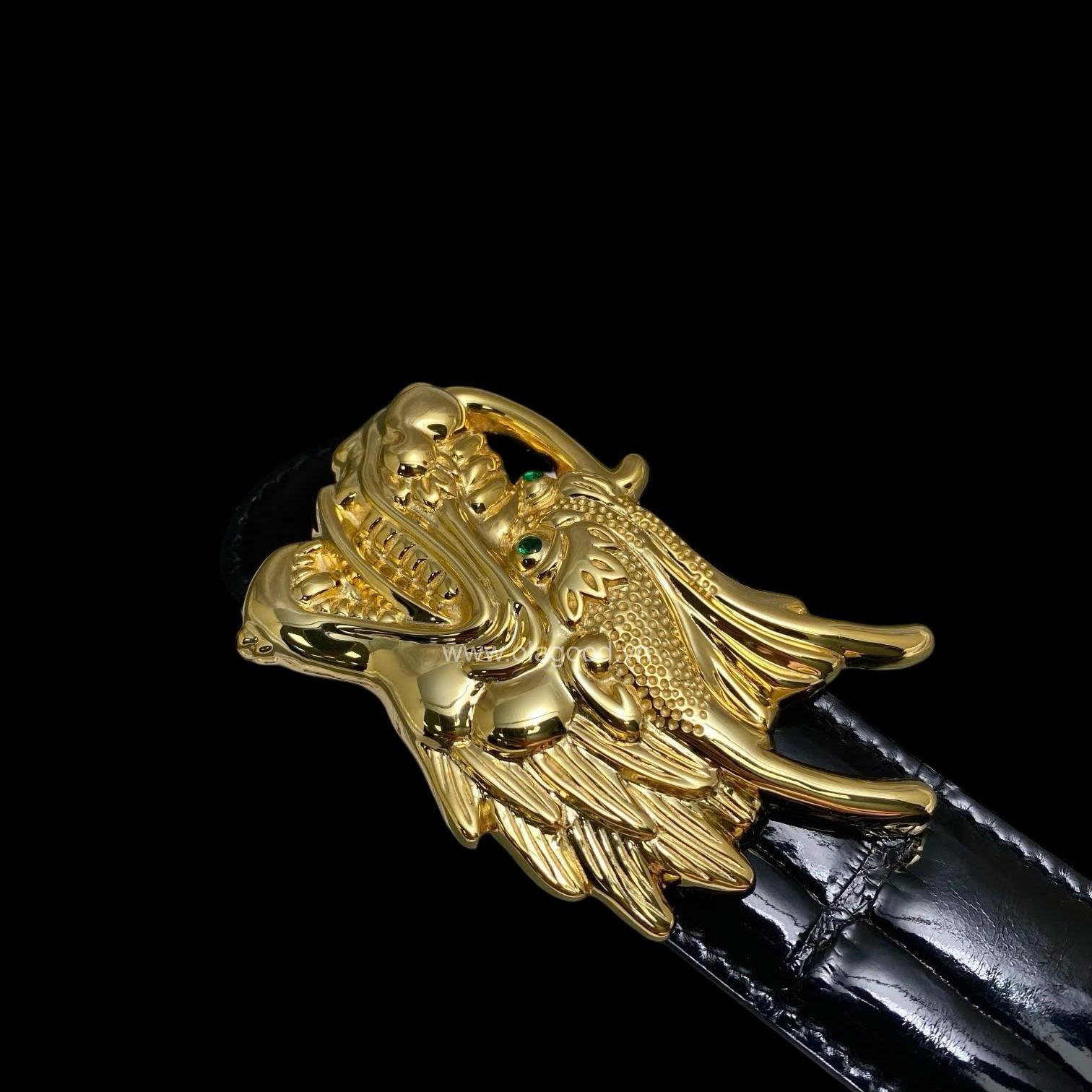 Dây nịt da cá sấu - Khóa bạc Ý 925 - TLB019S - Hình ảnh 8