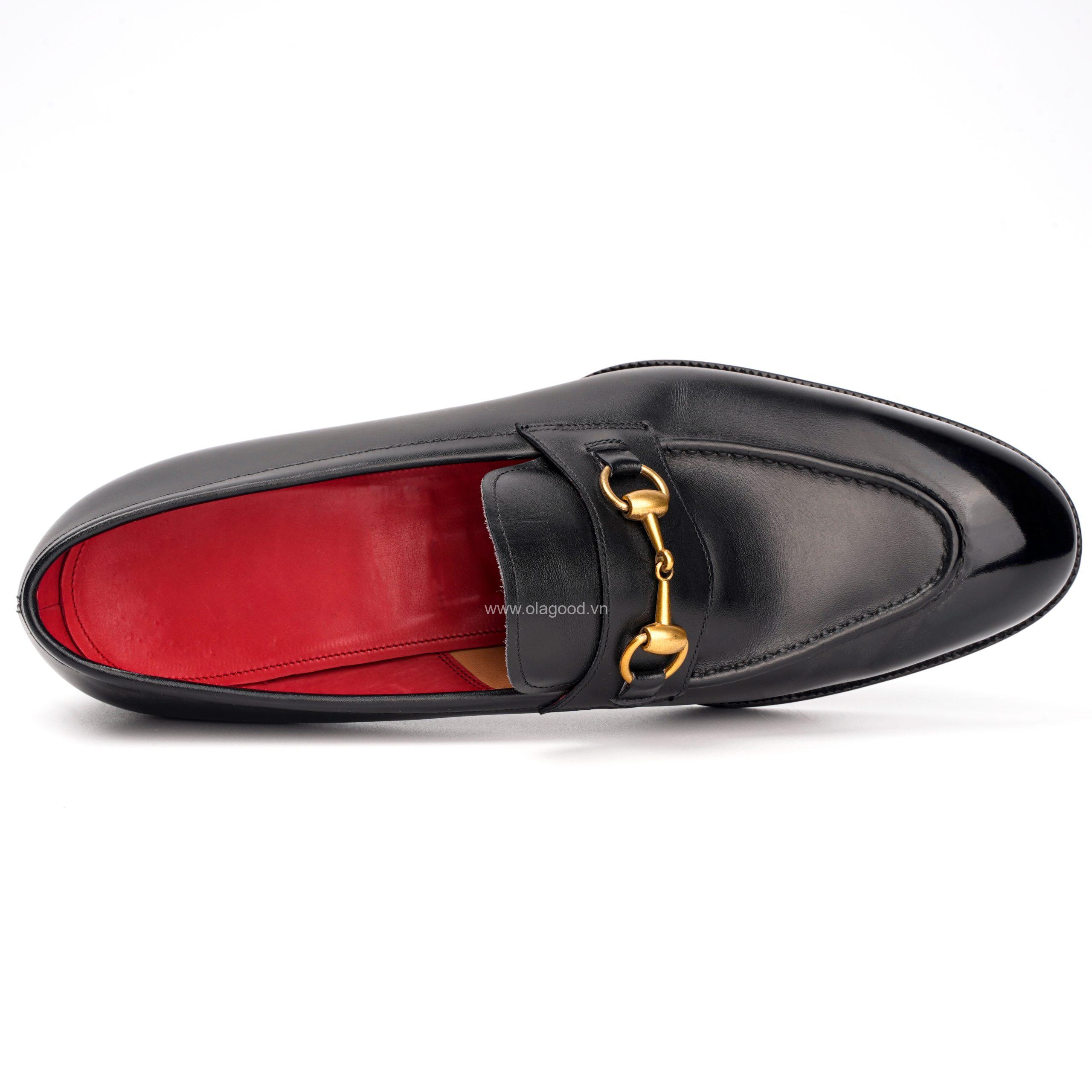 Giày black horsebit loafer - HLF012B - Hình ảnh 7