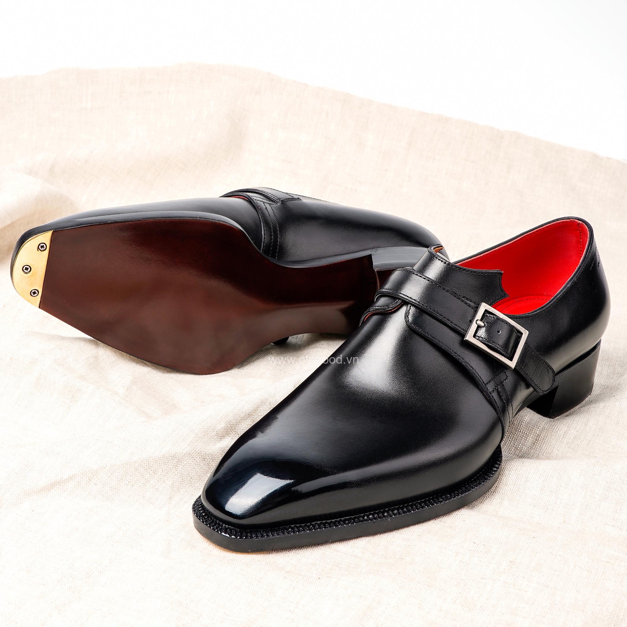 Giày Black Single Monkstrap - SMT011B - Hình ảnh 10