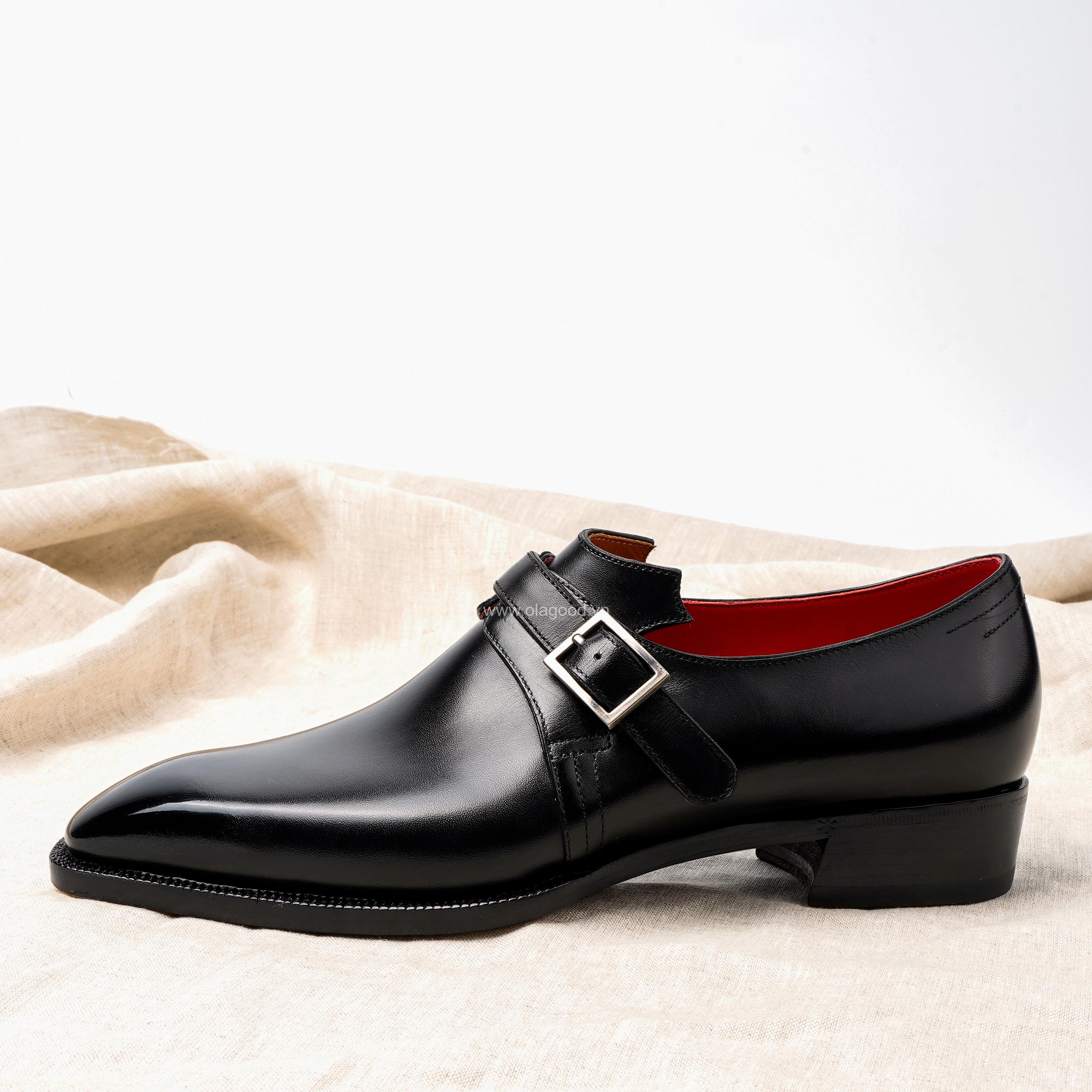 Giày Black Single Monkstrap - SMT011B - Hình ảnh 5