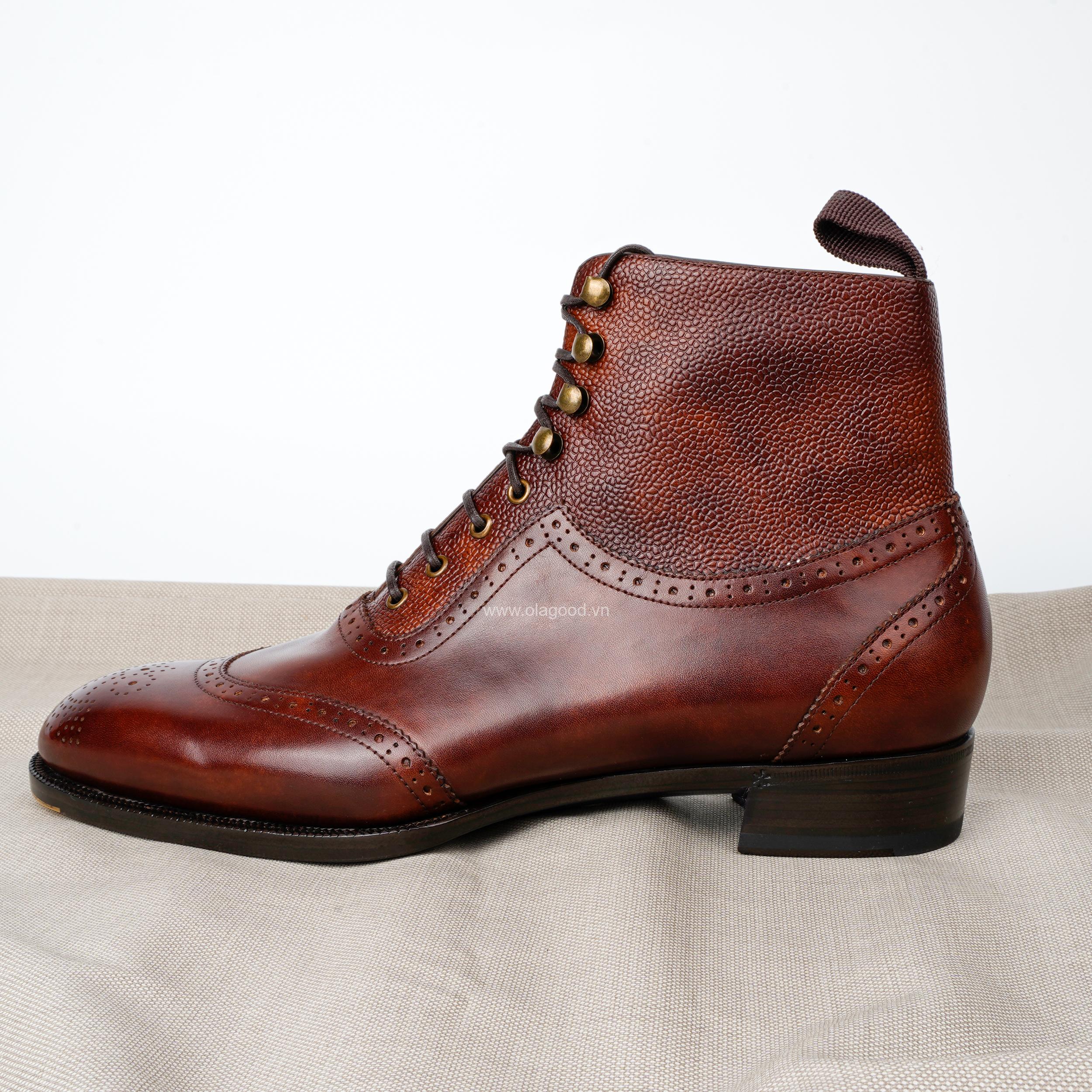 Giày Semi Brogue Lace Boots - SBB014B - Hình ảnh 8