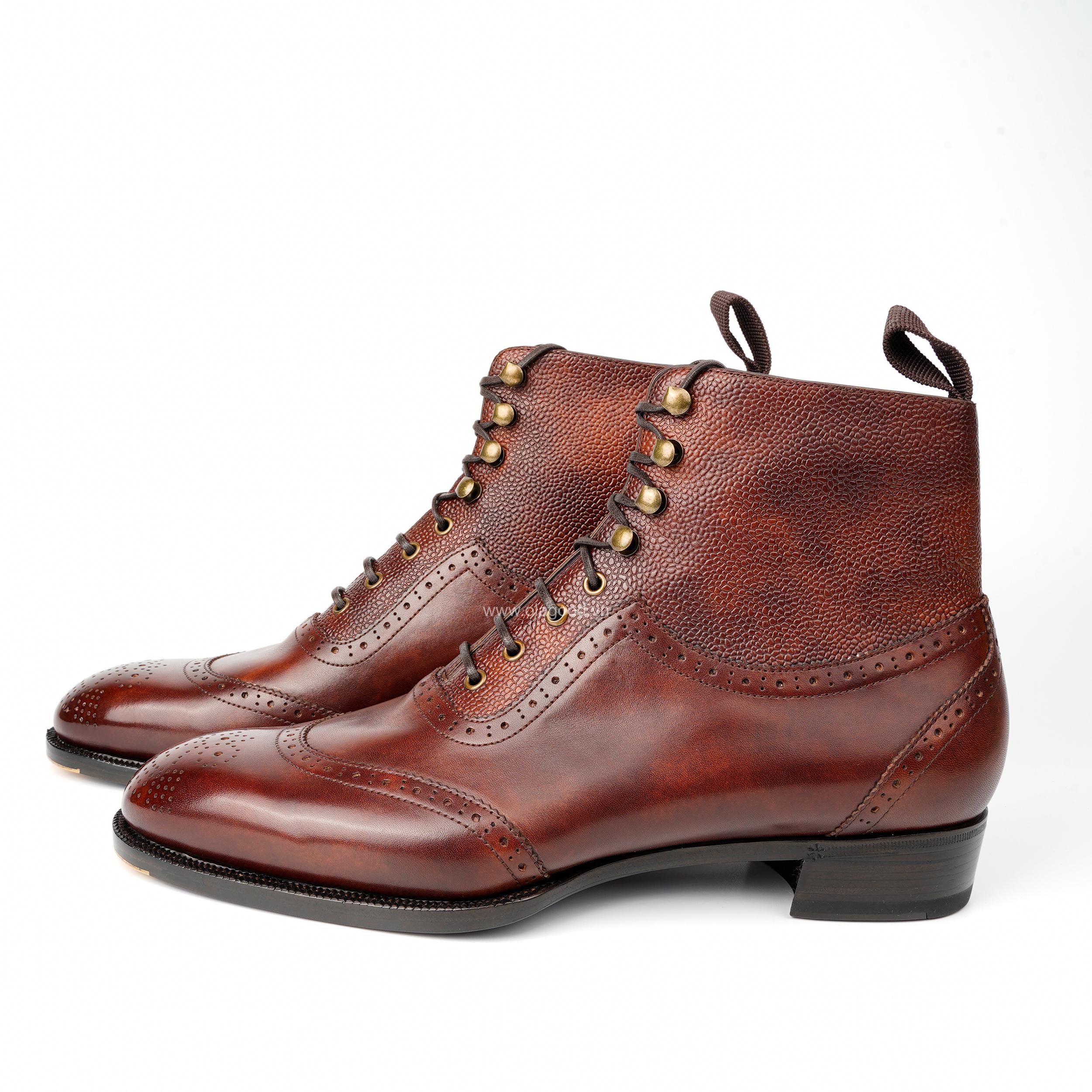 Giày Semi Brogue Lace Boots - SBB014B - Hình ảnh 5