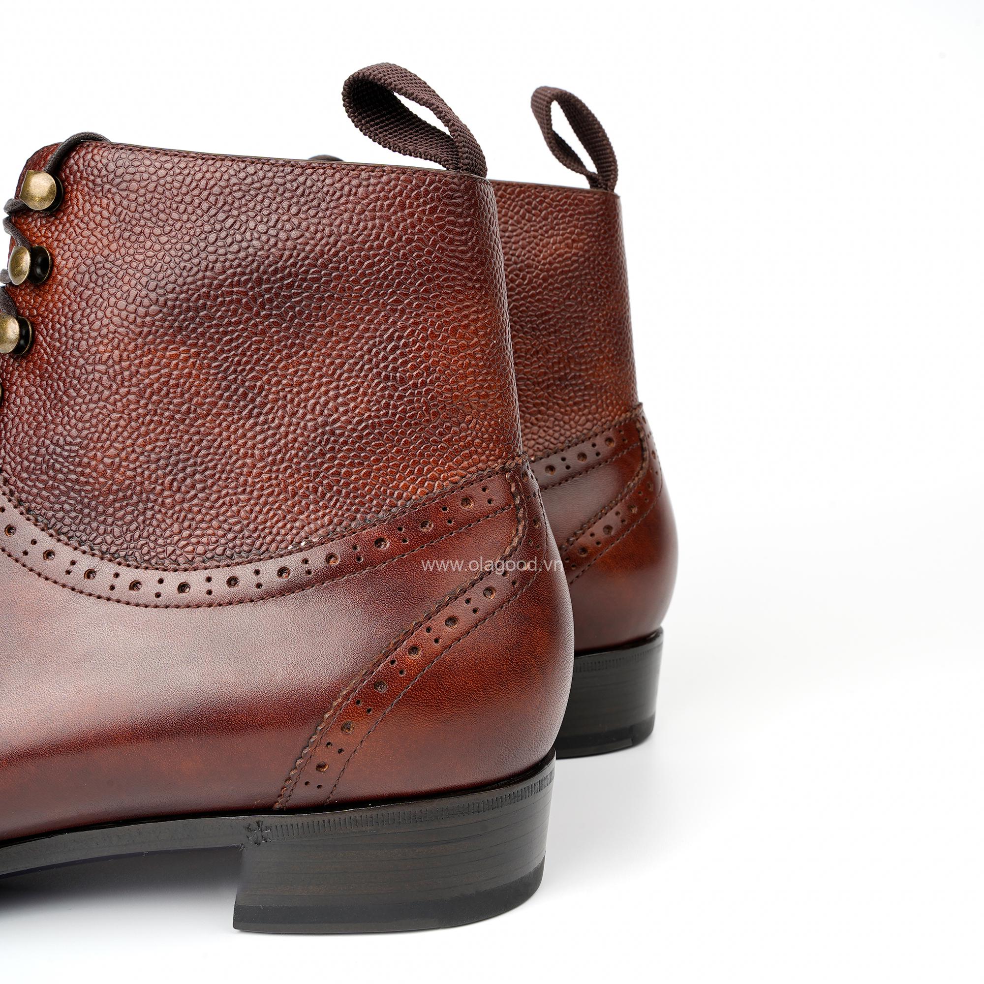 Giày Semi Brogue Lace Boots - SBB014B - Hình ảnh 15