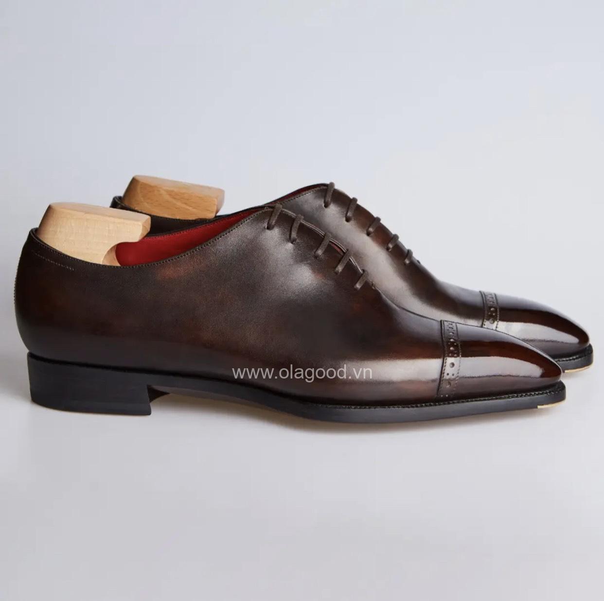 Giày Captoe Brogue Oxford - CBO016B - Hình ảnh 7