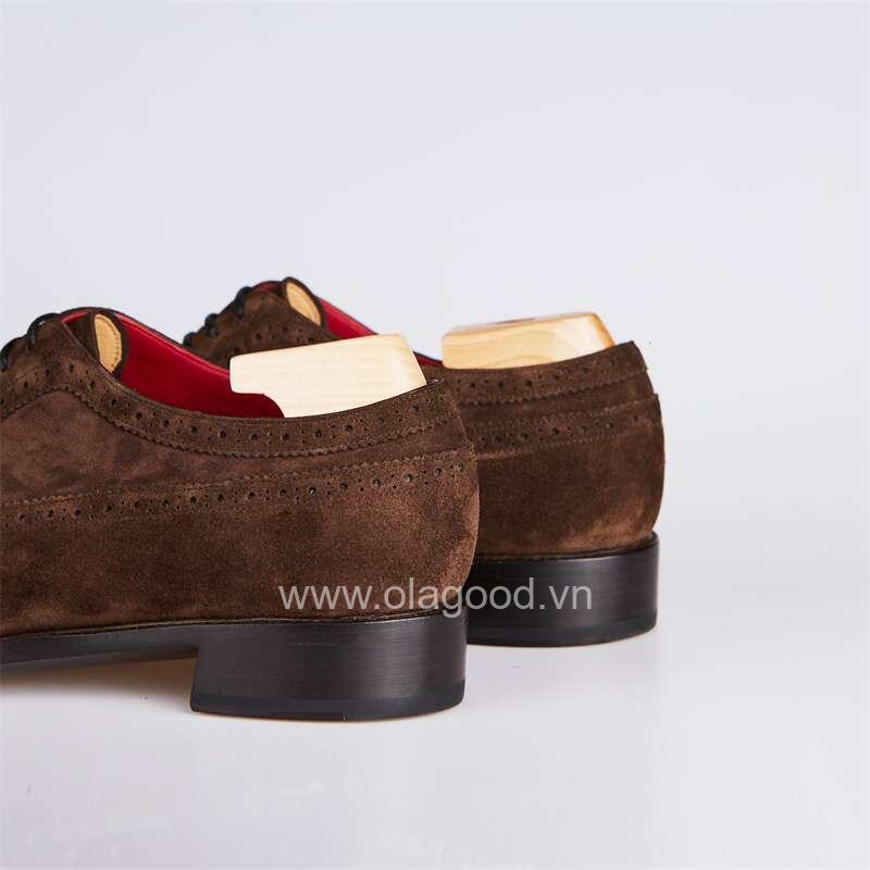 Giày Longwing Brogue Derby Suede - LDS014B - Hình ảnh 4