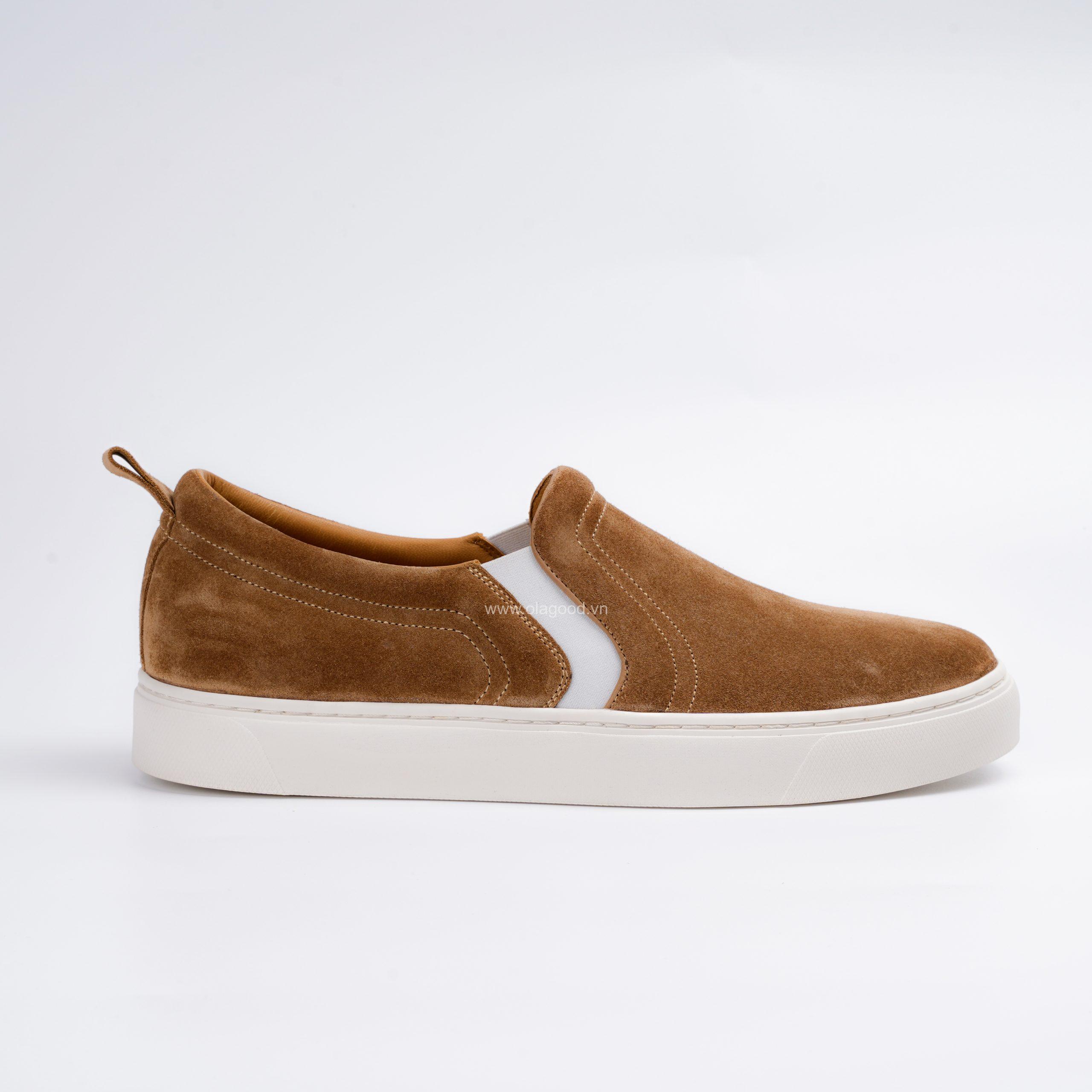 Giày  slip on sneaker nam da lộn - OSO0122B - Hình ảnh 4