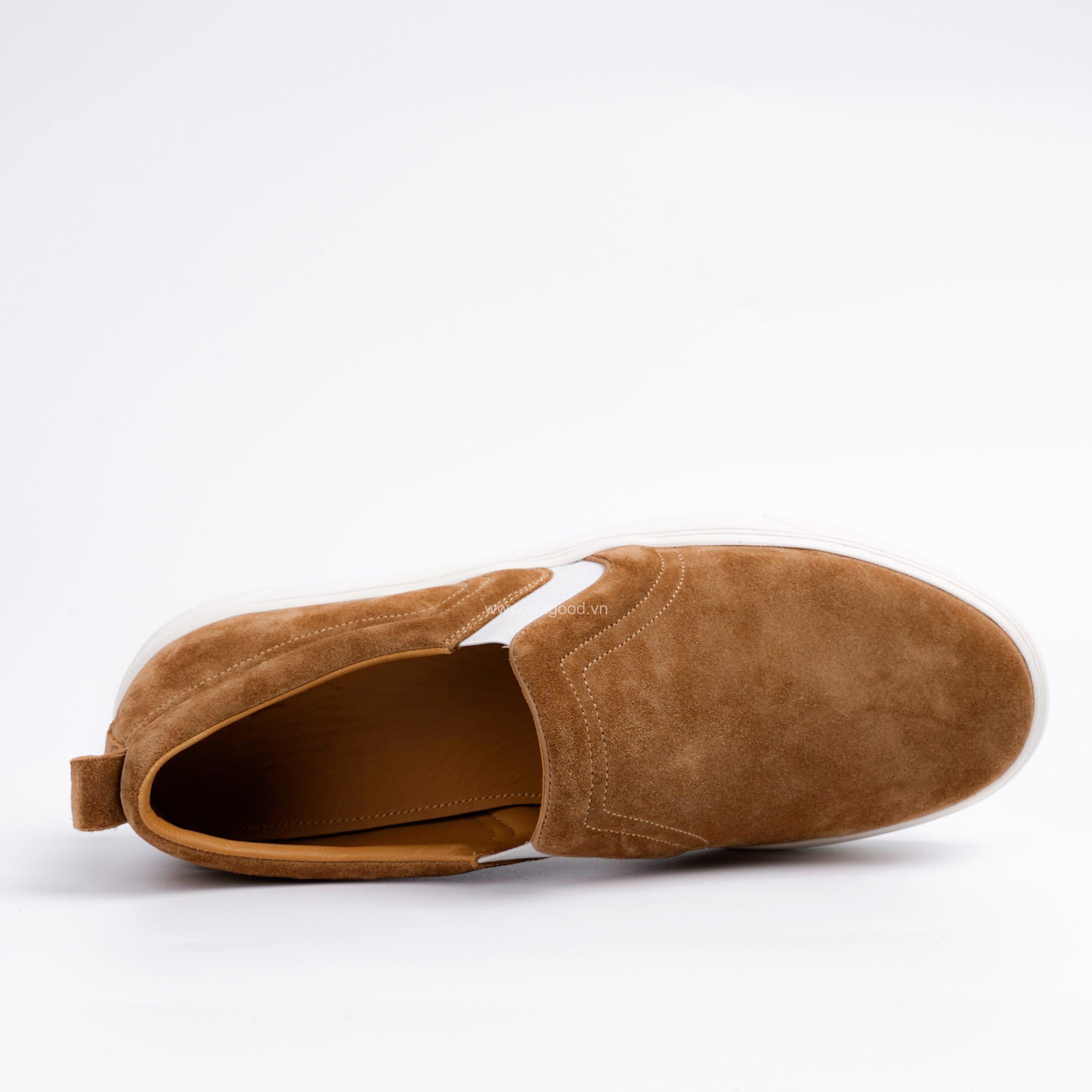 Giày  slip on sneaker nam da lộn - OSO0122B - Hình ảnh 6
