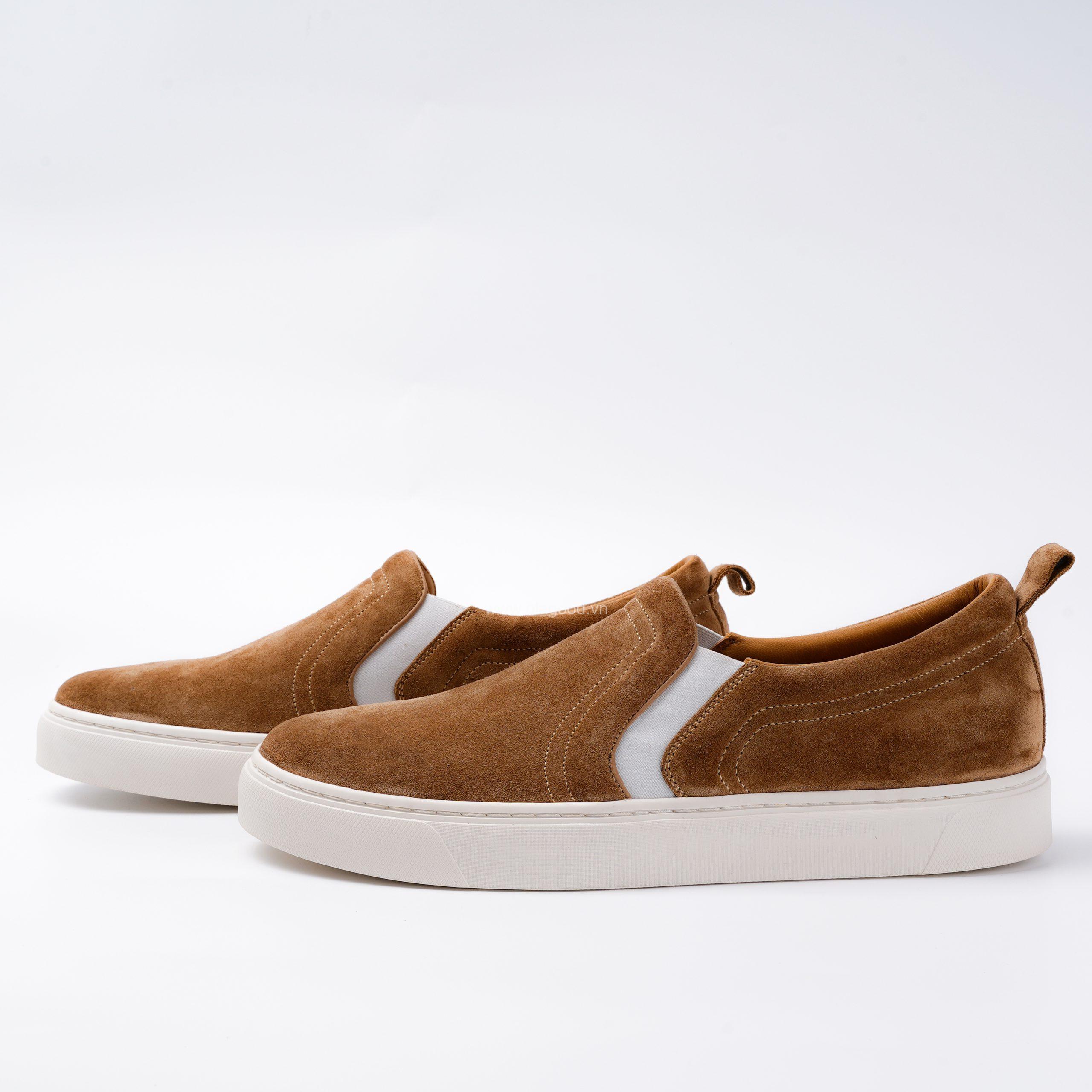 Giày  slip on sneaker nam da lộn - OSO0122B
