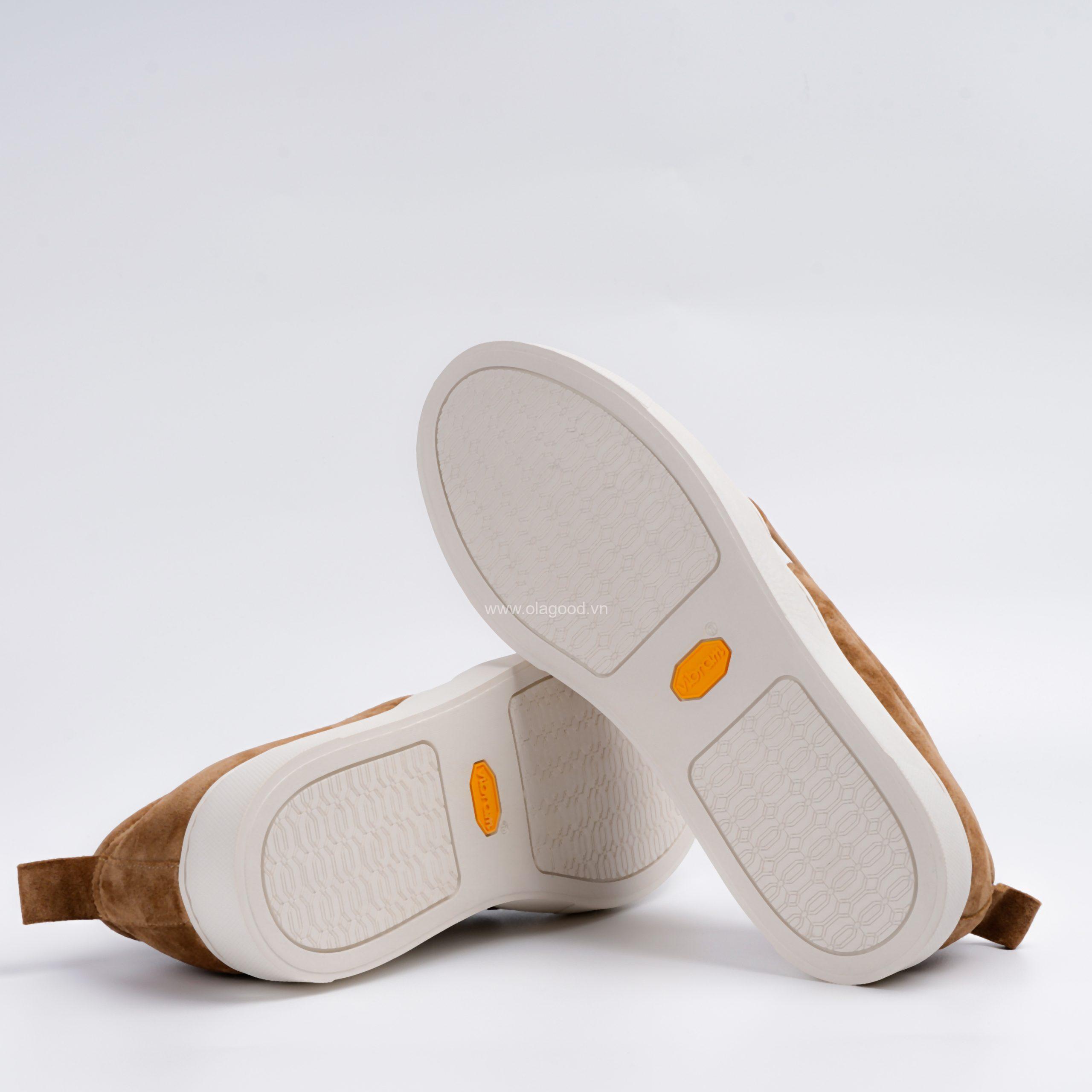 Giày  slip on sneaker nam da lộn - OSO0122B - Hình ảnh 7