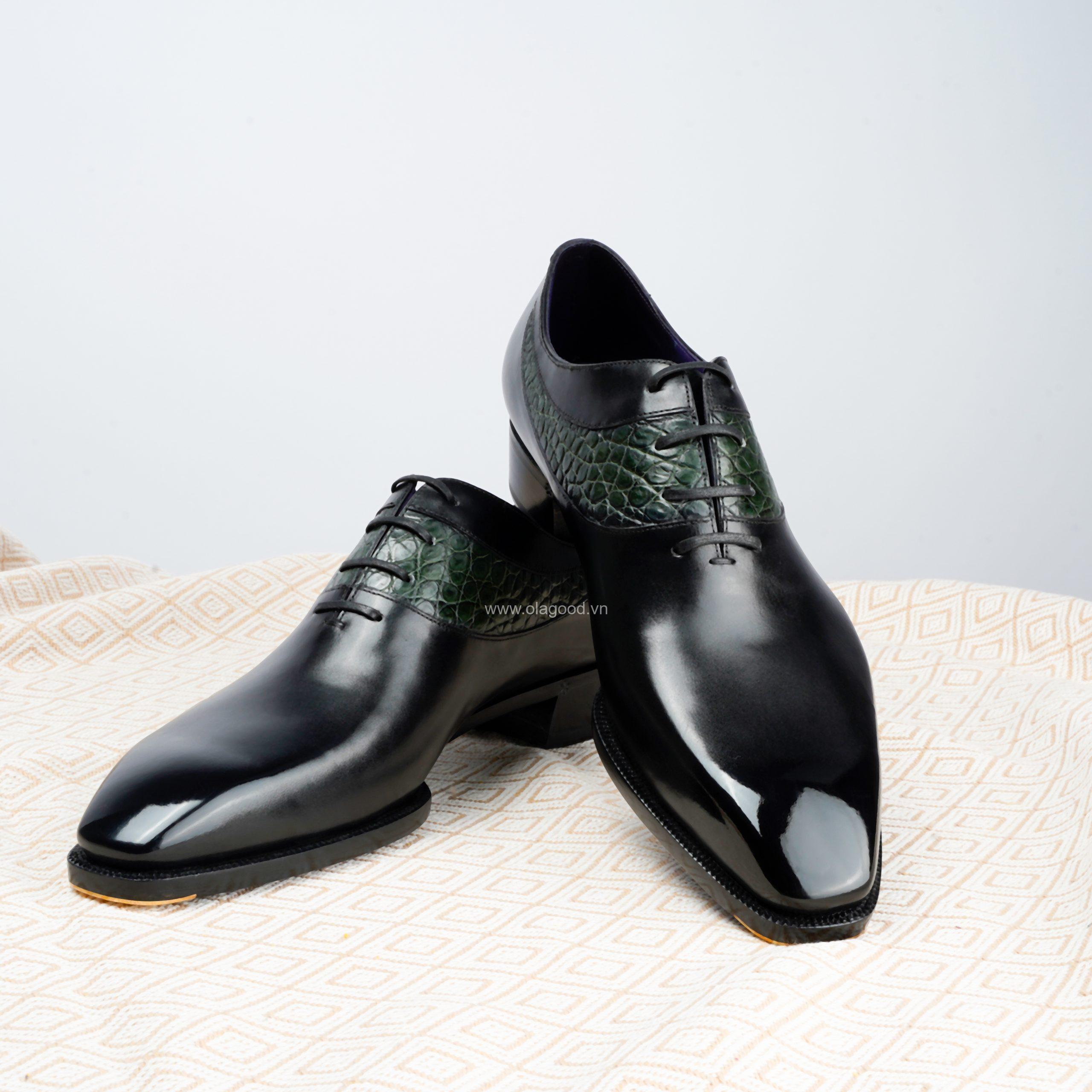 Giày wholecut oxford mix crocodile - WOC018B - Hình ảnh 8