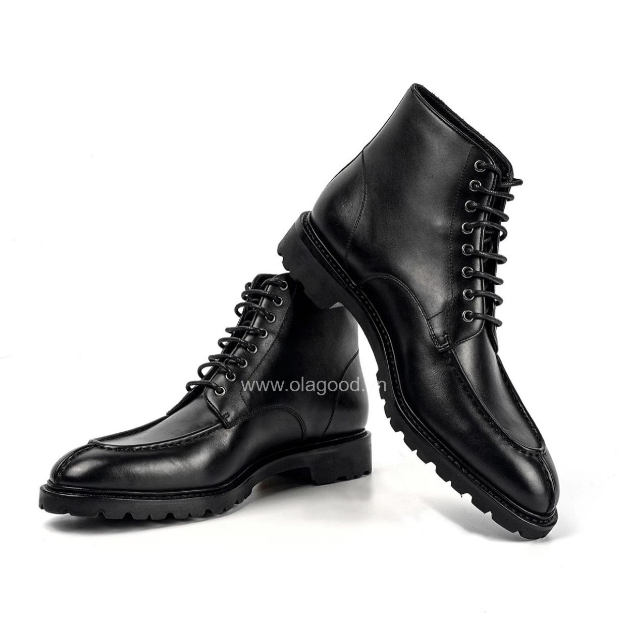Giày Black Lace Boots - LB018B - Hình ảnh 4