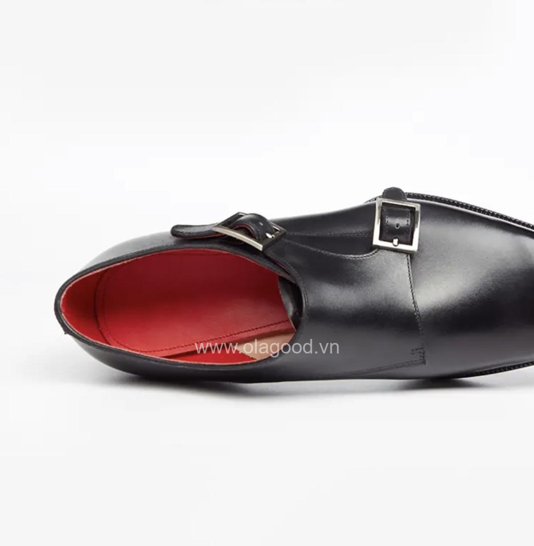 Giày plain toe double monk strap - DM013B - Hình ảnh 7