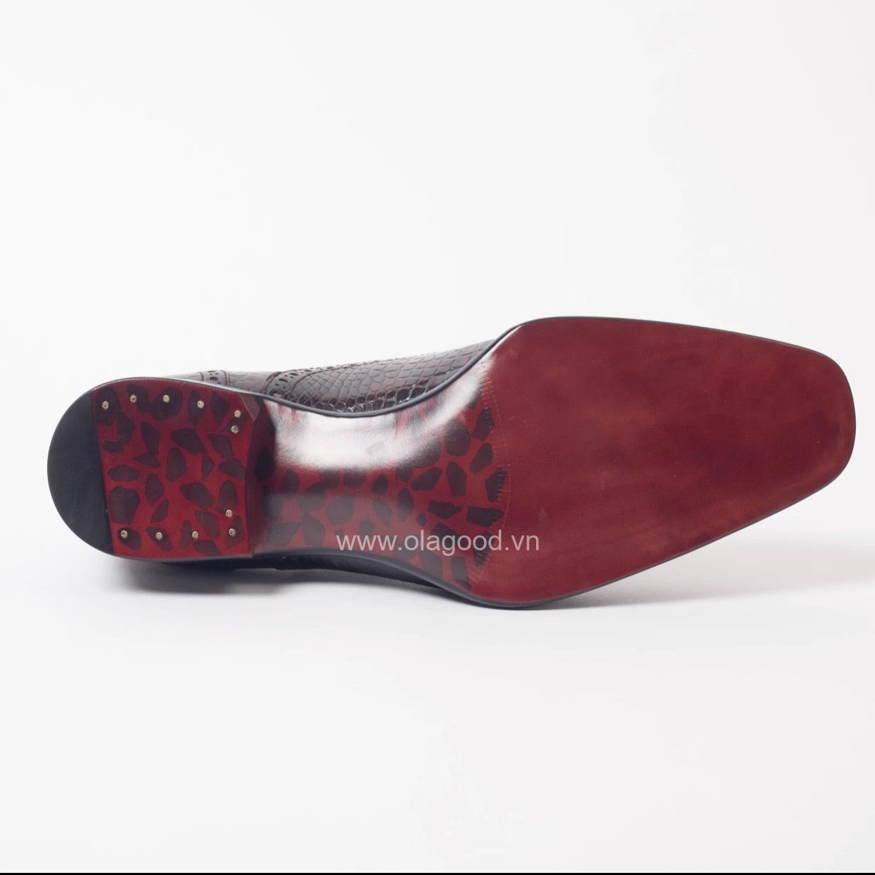 Giày plain toe oxford da cá sấu nile - GPL0122S - Hình ảnh 8