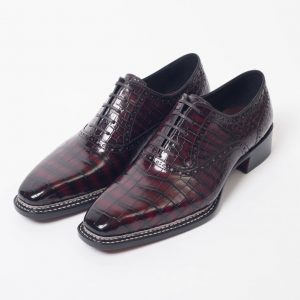 Giày plain toe oxford da cá sấu nile - GPL0122S