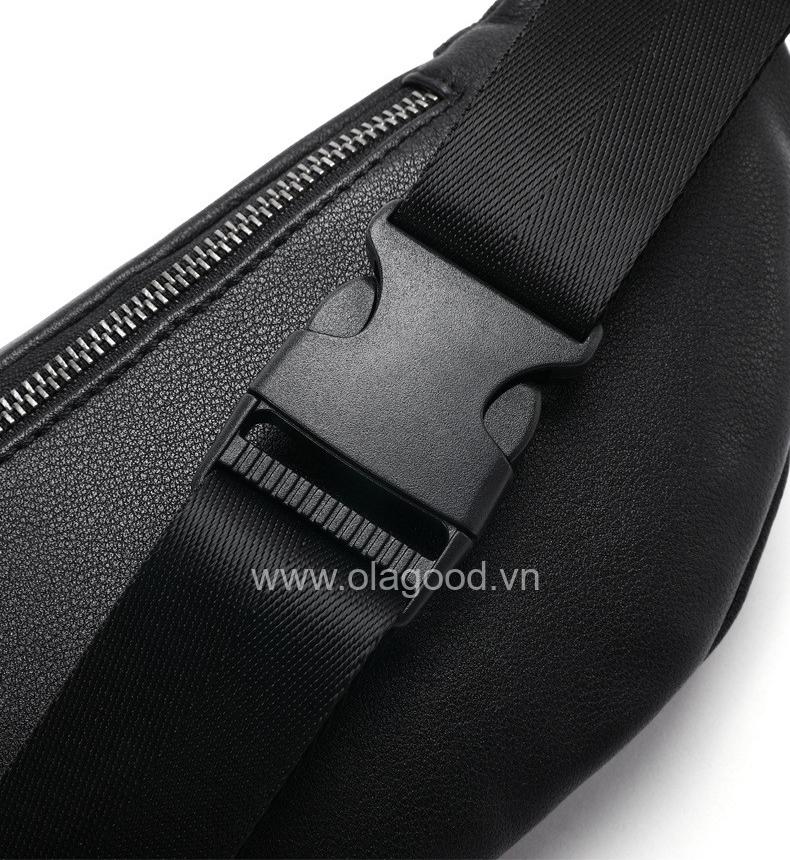 Túi đeo thắt lưng bao tử da bò - BT011B - Hình ảnh 7