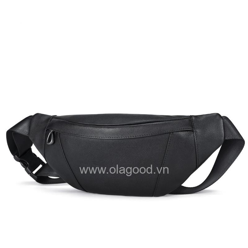 Túi đeo thắt lưng bao tử da bò - BT011B - Hình ảnh 2