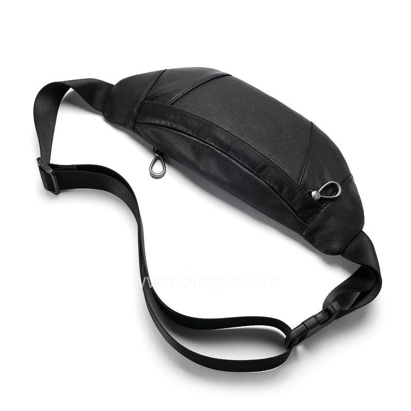 Túi đeo thắt lưng bao tử da bò - BT011B - Hình ảnh 4