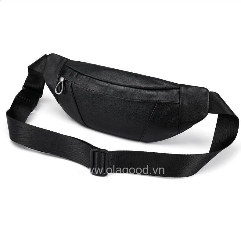 Túi đeo thắt lưng bao tử da bò - BT011B