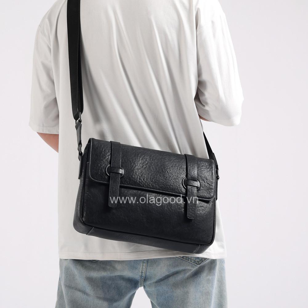 Túi đeo vai nam da bò - DV012B - Hình ảnh 8