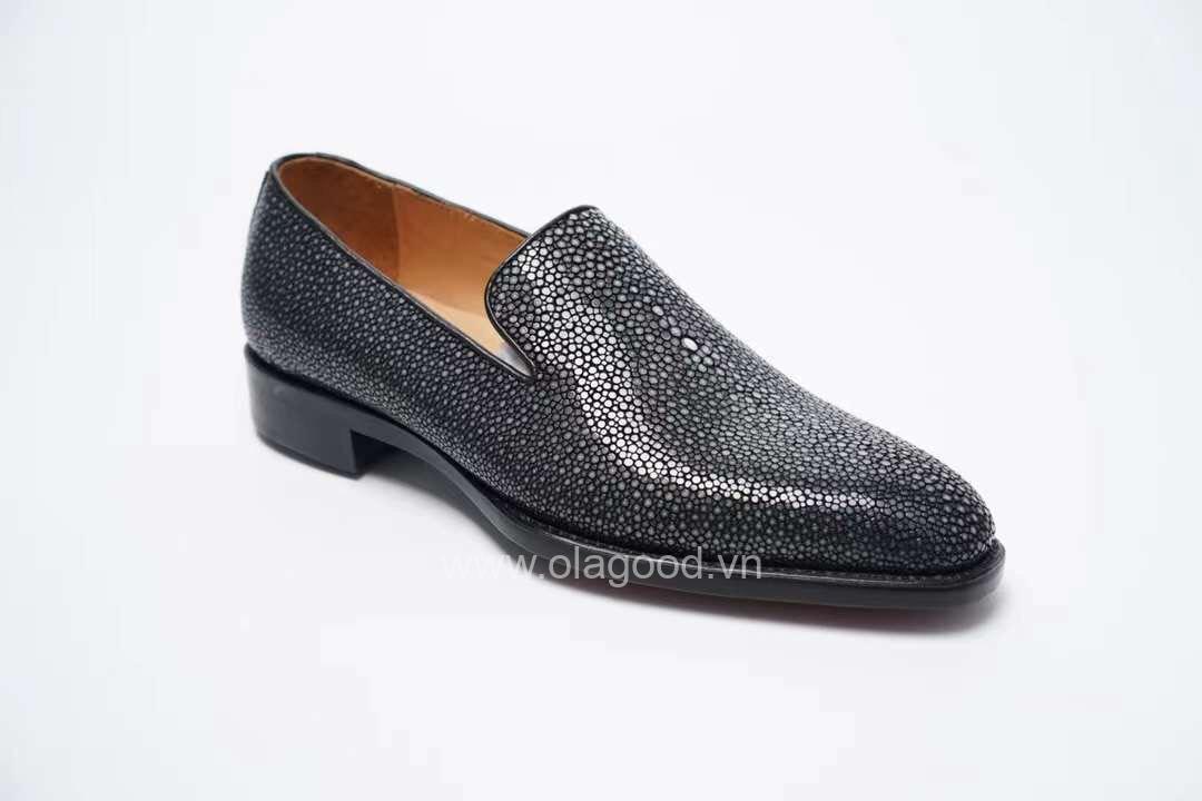 Giày da cá đuối nam - Giày Goodyaer Handmade da cá đuối - GL011D - Hình ảnh 3