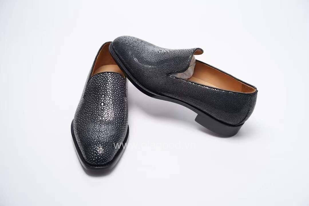 Giày da cá đuối nam - Giày Goodyaer Handmade da cá đuối - GL011D - Hình ảnh 8