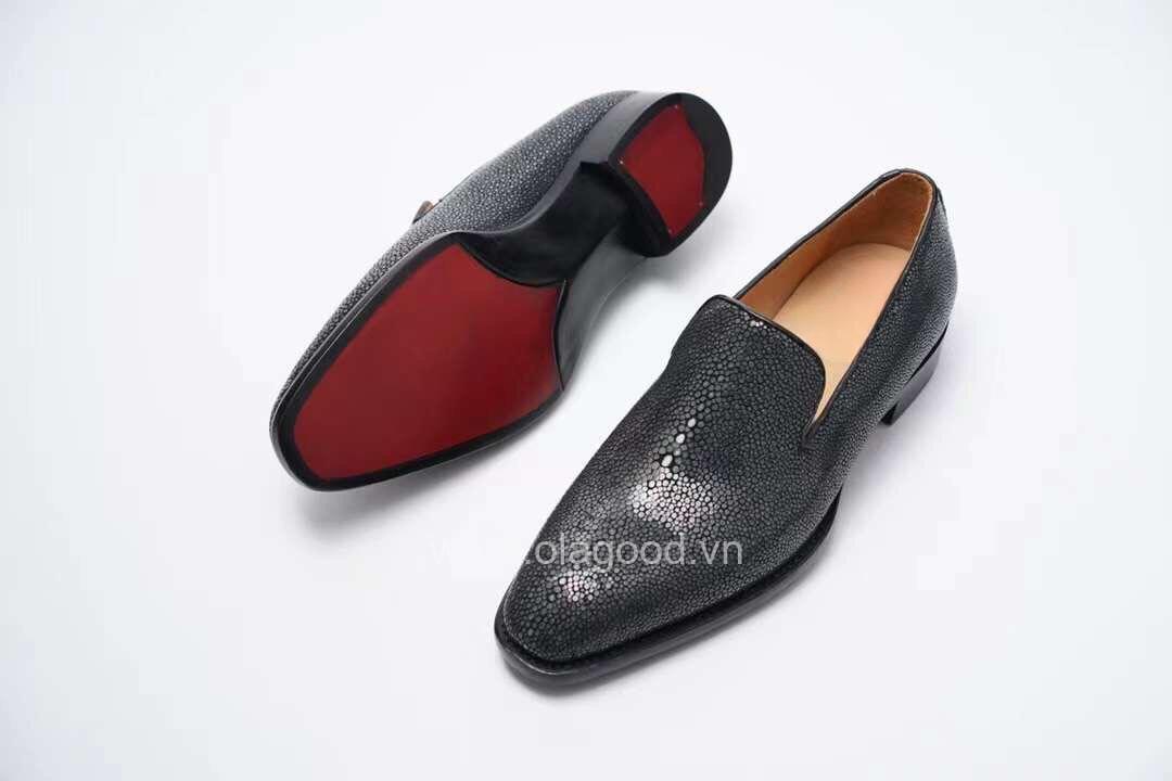 Giày da cá đuối nam - Giày Goodyaer Handmade da cá đuối - GL011D - Hình ảnh 9