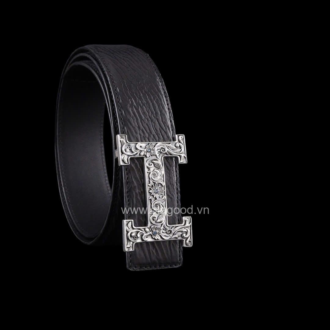Đầu khóa thắt lưng chữ H bạc ý 925 -  KB0165 - Hình ảnh 4