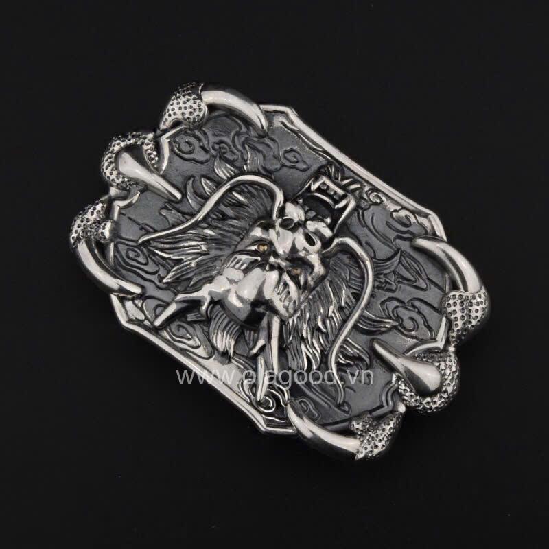 Đầu khóa thắt lưng hình đầu rồng bạc Ý 925 - KB0163 - Hình ảnh 4