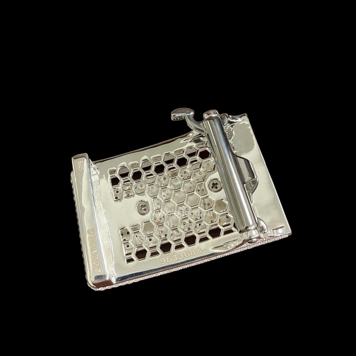 Đầu thắt lưng hình đầu hươu mạ vàng bạc ý 925 - KB0168 - Hình ảnh 6