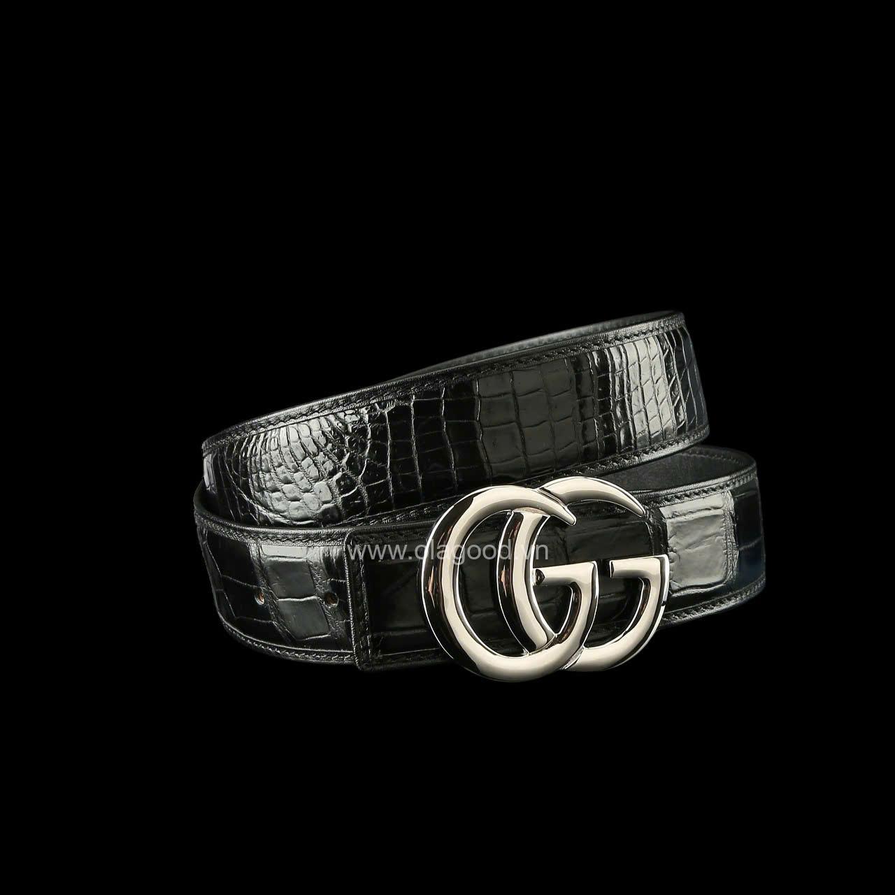 Dây lưng nam cá sấu - Khóa bạc Ý S925 - Hình ảnh 7