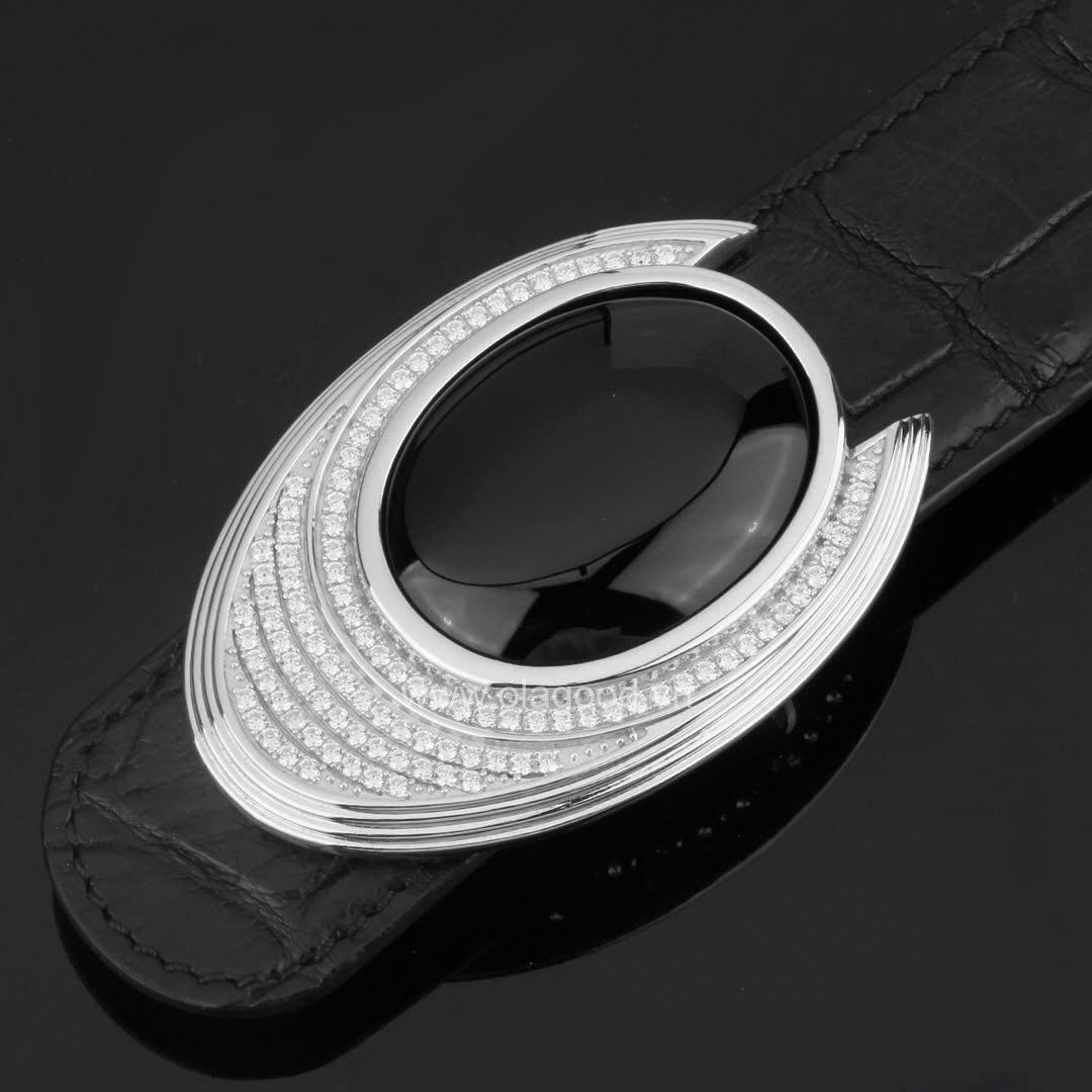 Dây lưng nam da cá sấu - Khóa bạc Ý S925 - Hình ảnh 11